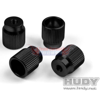 Hudy 109360  Alu Nut for 1/10 Touring Set-up System (4)